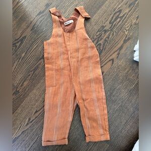 Brown linen jumper size 3y boys or girls